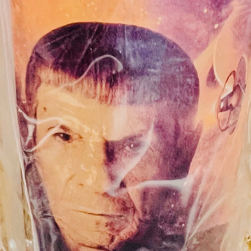 STAR TREK SPOKE COLLECTABLE GLASS BURGER KING 2008 PROMOTION (NEW With OPEN BOX)